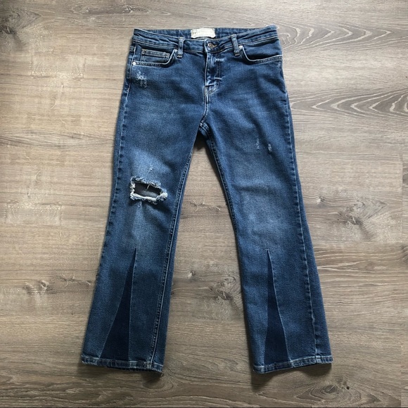 Free People Denim - 27 FREE PEOPLE Boot Cut, Flare, Cropped, Distressed, wide leg, 27